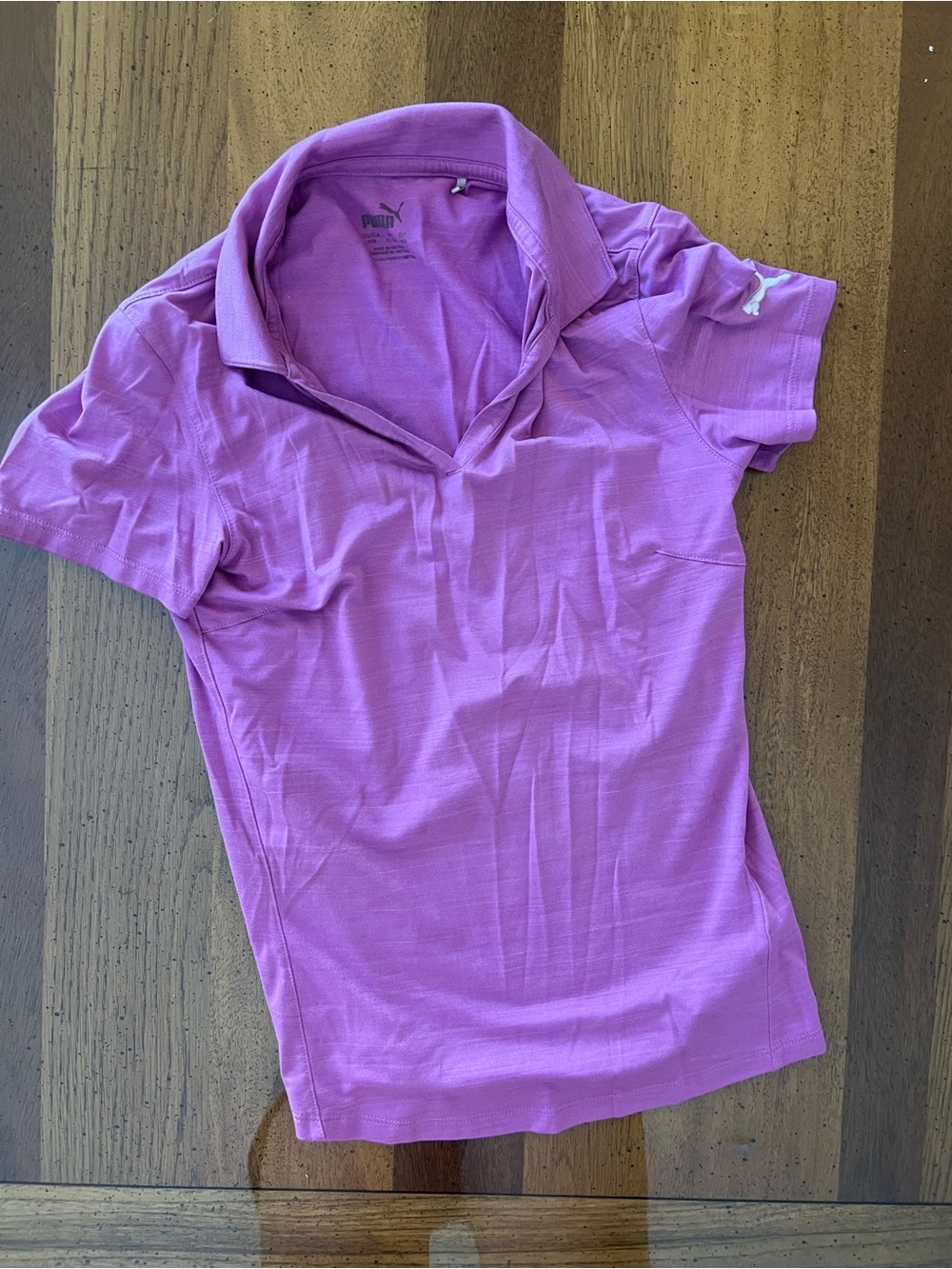 Puma Women's Short Sleeve Polo Top - Magenta